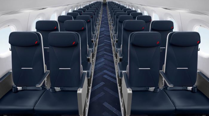 Air France dévoile les nouvelles cabines de ses Embraer 190